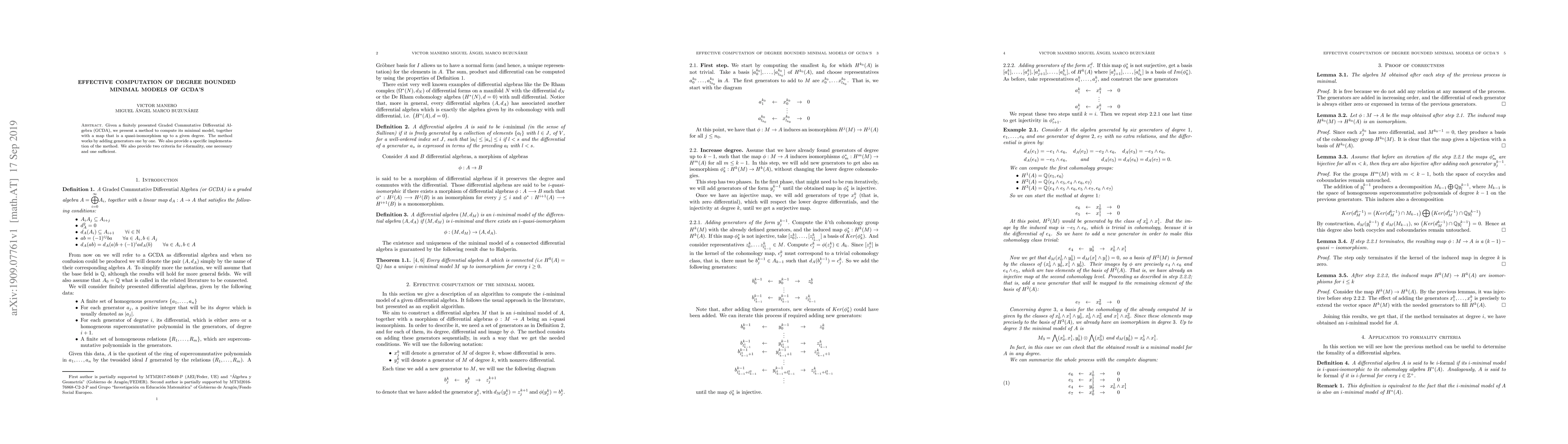 Thumbnail for Effective computation of degree bounded minimal models for GCDA's