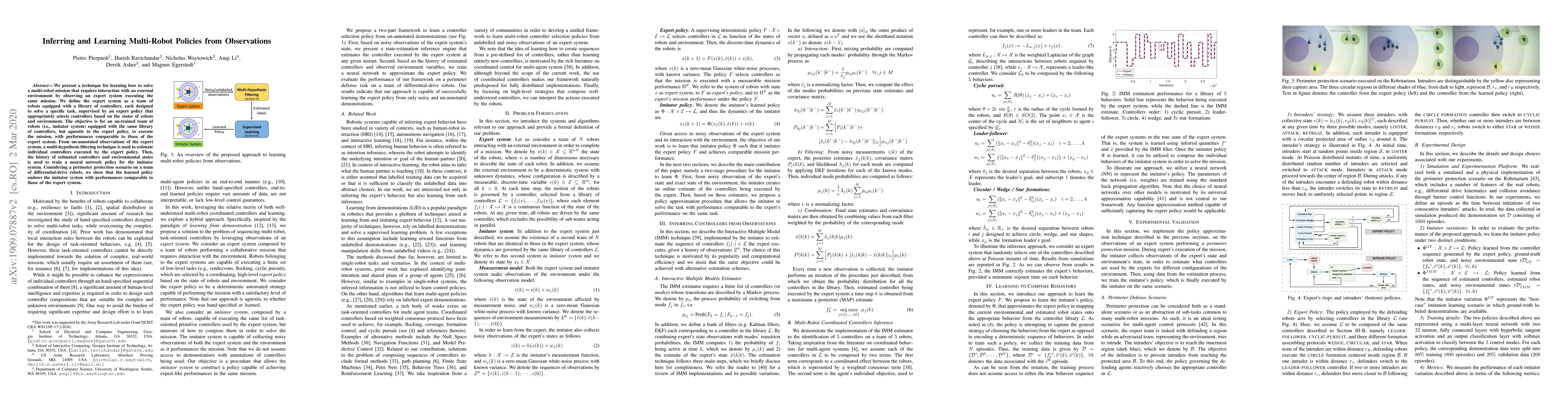 Thumbnail for Inferring and Learning Multi-Robot Policies by Observing an Expert
