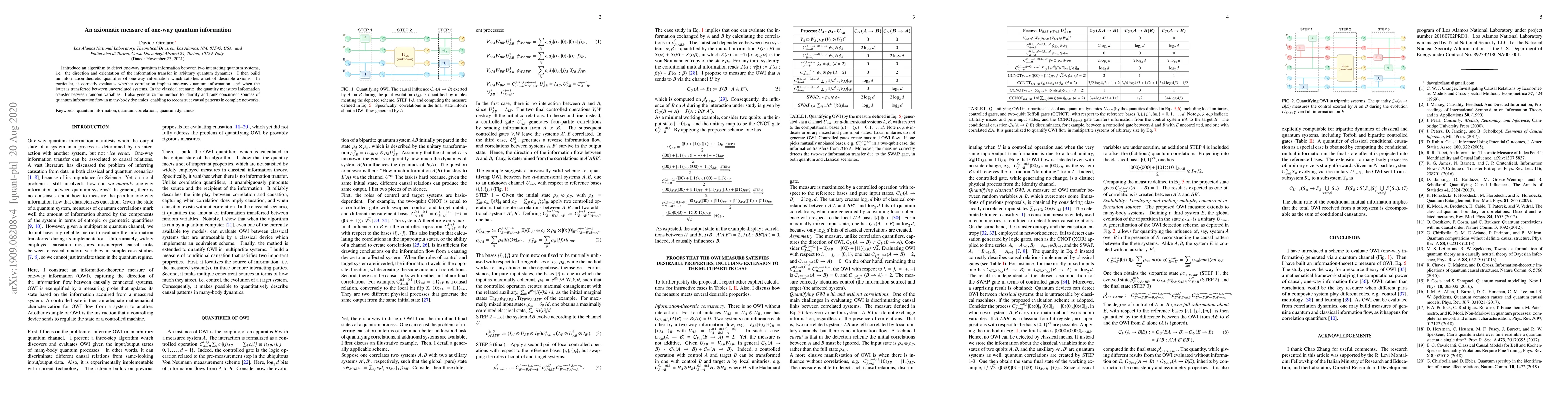 Thumbnail for An axiomatic measure of one-way quantum information