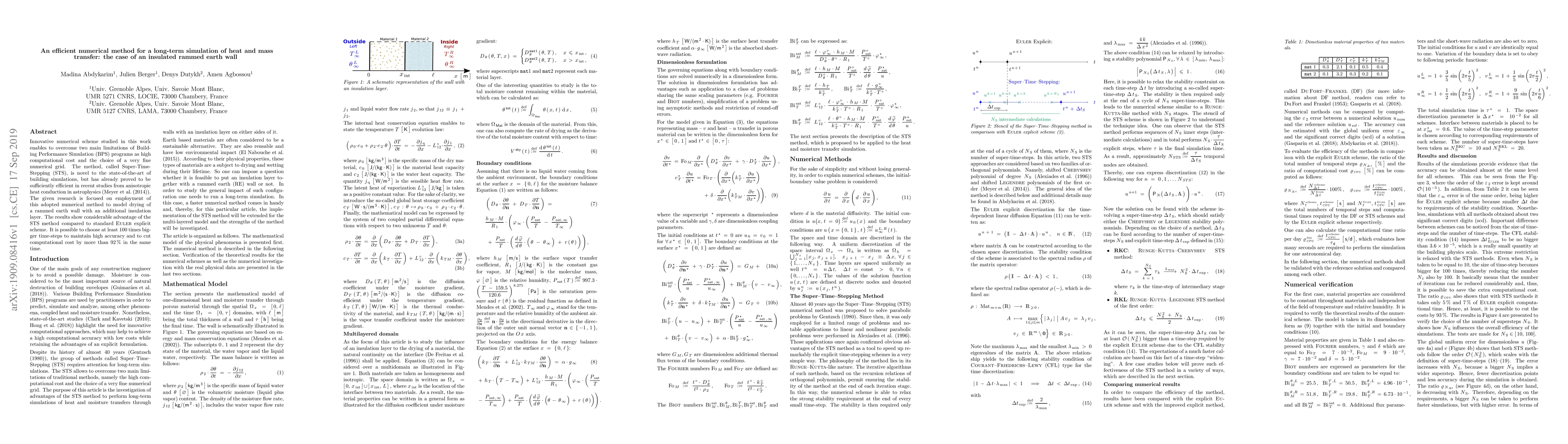 Thumbnail for An efficient numerical method for a long-term simulation of heat and
  mass transfer: the case of an insulated rammed earth wall