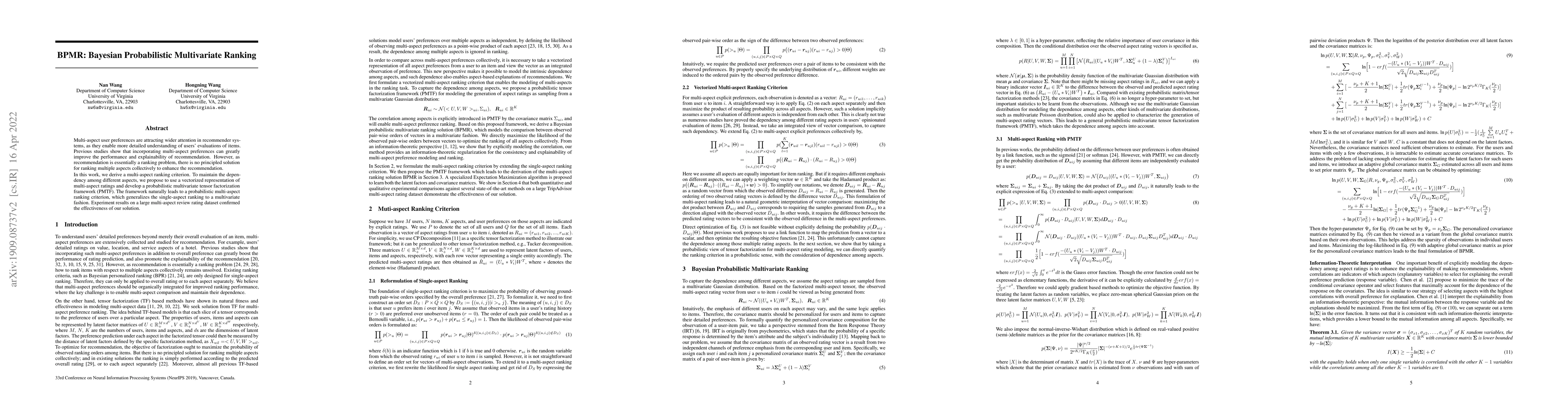 Thumbnail for BPMR: Bayesian Probabilistic Multivariate Ranking