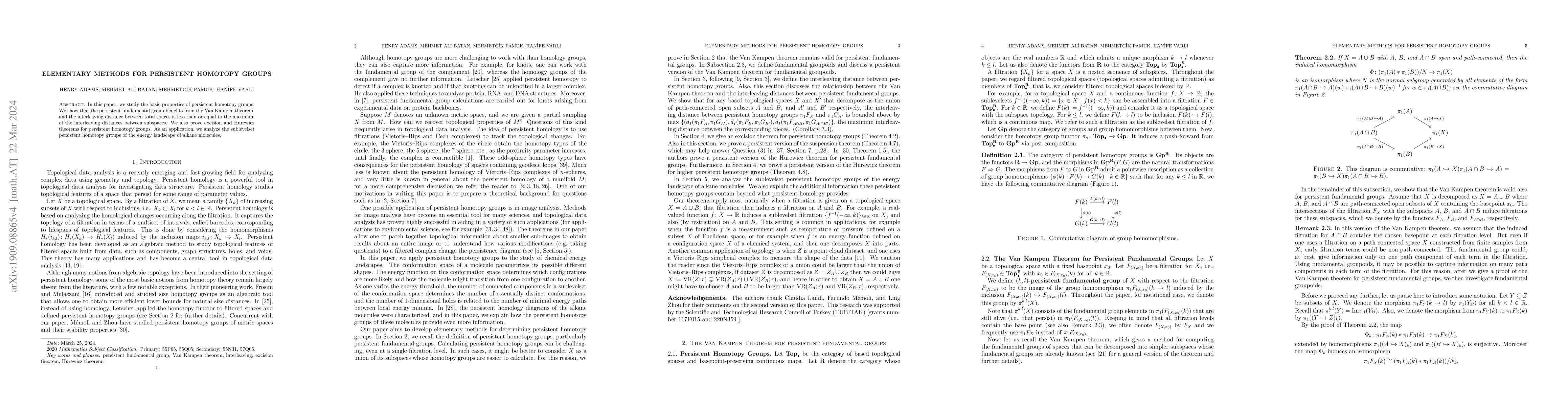 Thumbnail for Elementary Methods for Persistent Homotopy Groups