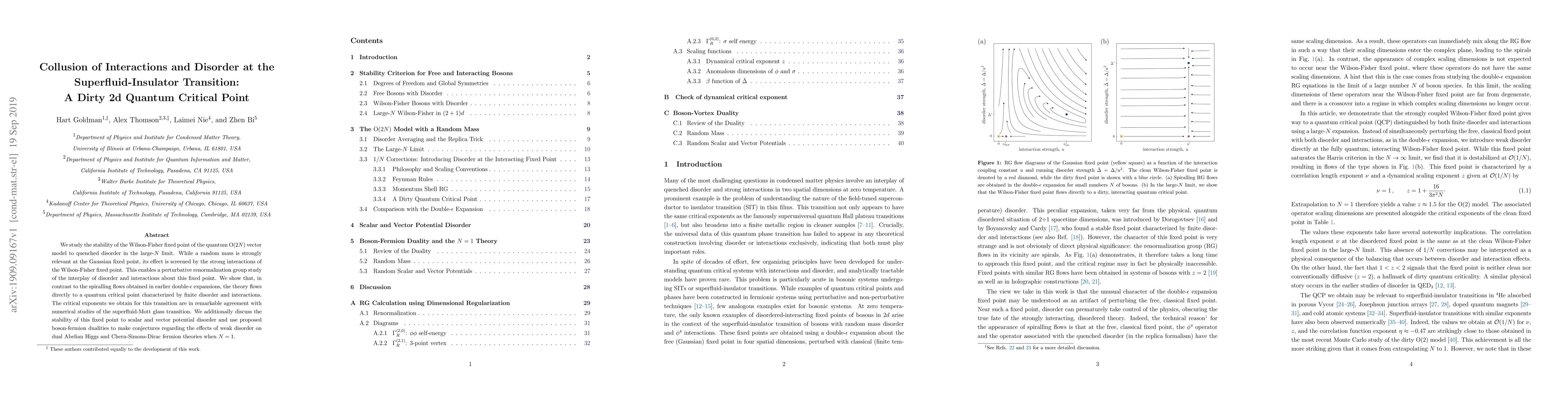 Thumbnail for Collusion of Interactions and Disorder at the Superfluid-Insulator
  Transition: A Dirty 2d Quantum Critical Point