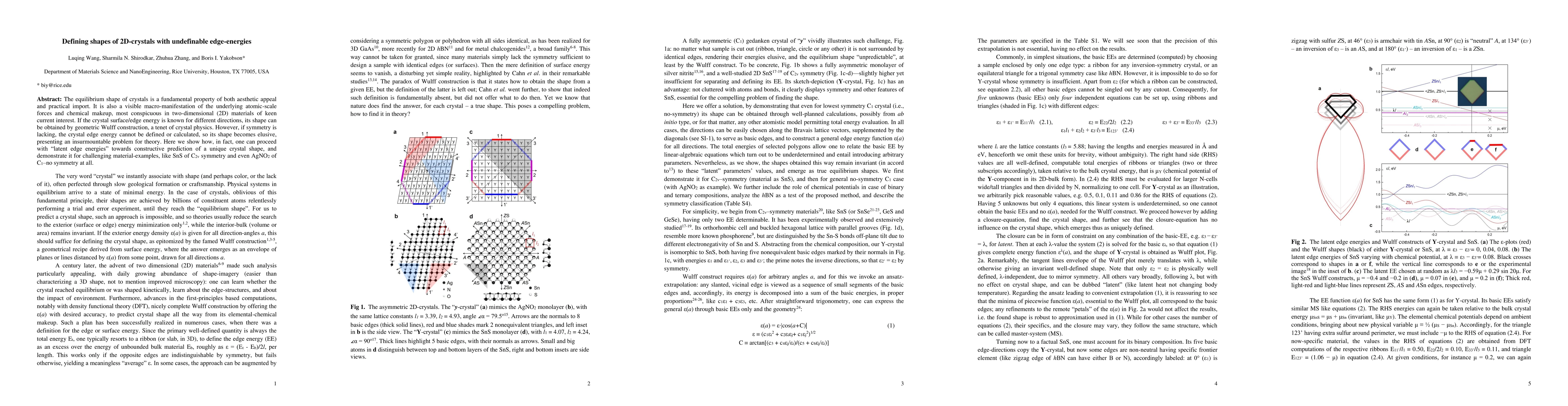 Thumbnail for Defining shapes of 2D-crystals with undefinable edge-energies