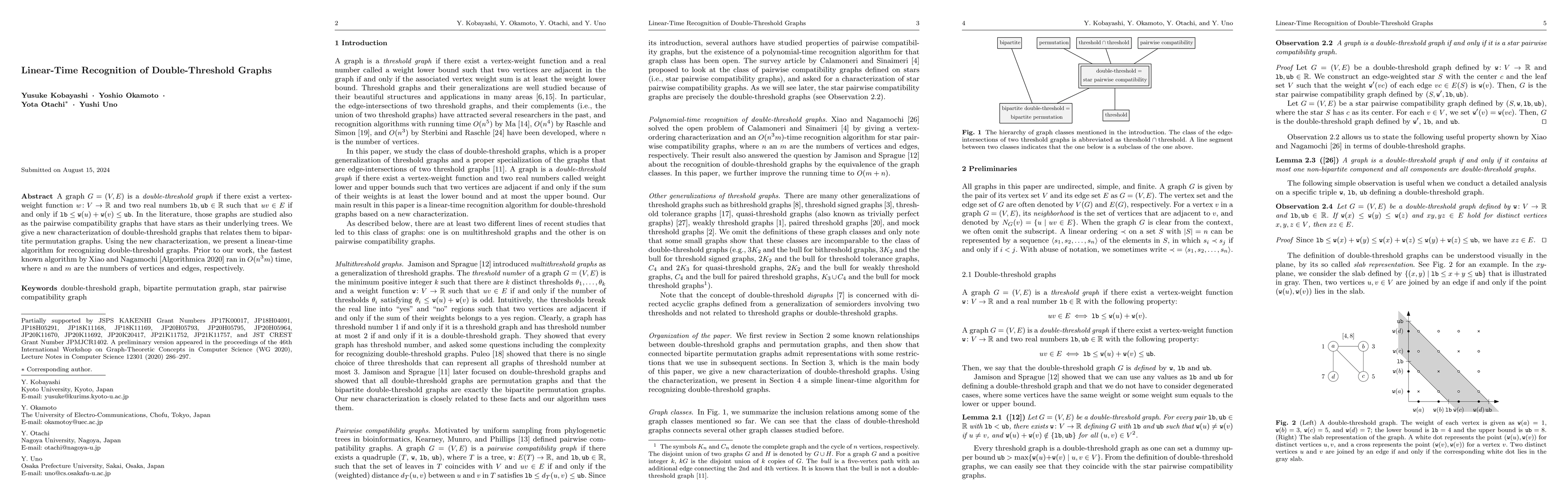 Thumbnail for Linear-Time Recognition of Double-Threshold Graphs