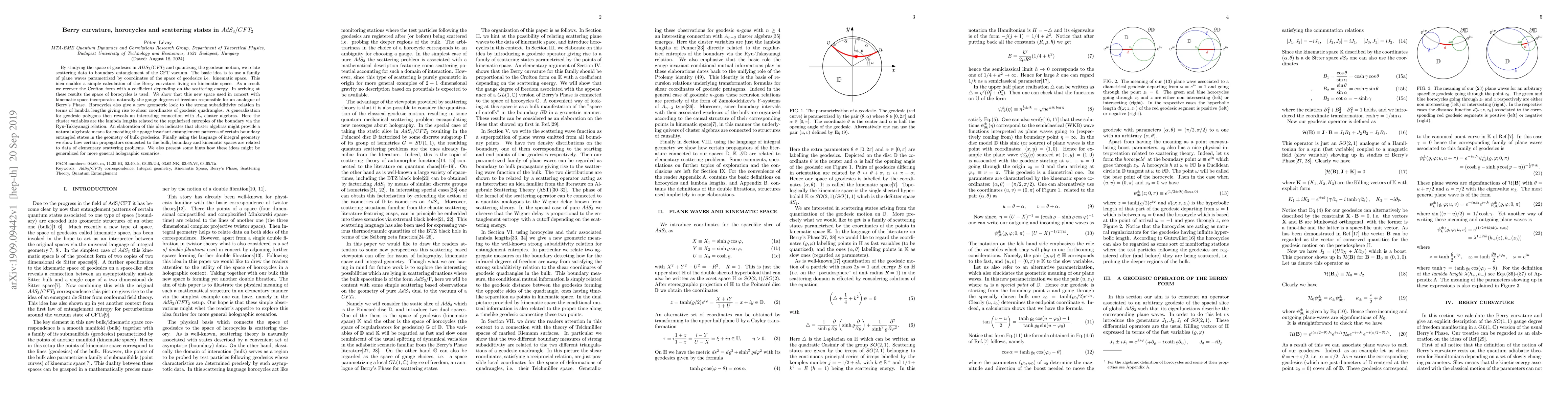 Thumbnail for Berry curvature, horocycles and scattering states in $AdS_3/CFT_2$