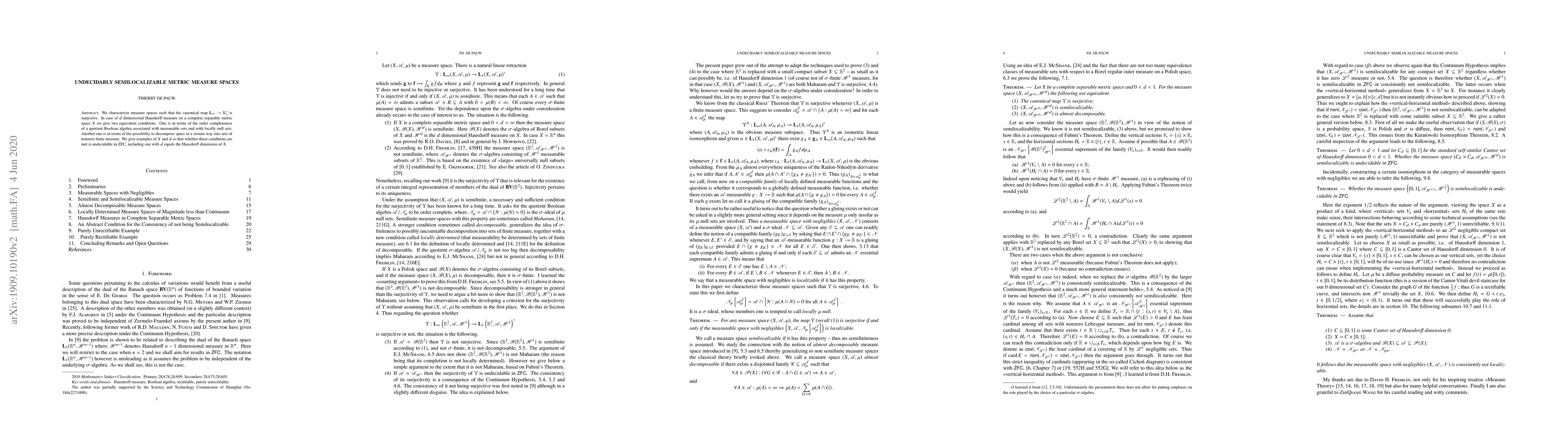 Thumbnail for Undecidably semilocalizable metric measure spaces