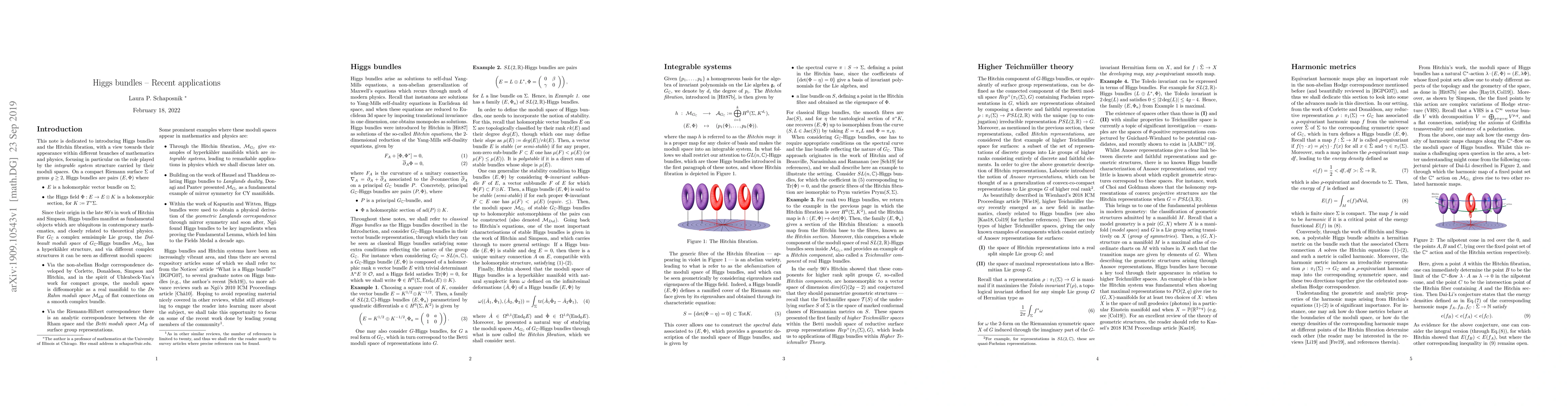 Thumbnail for Higgs bundles -- Recent applications