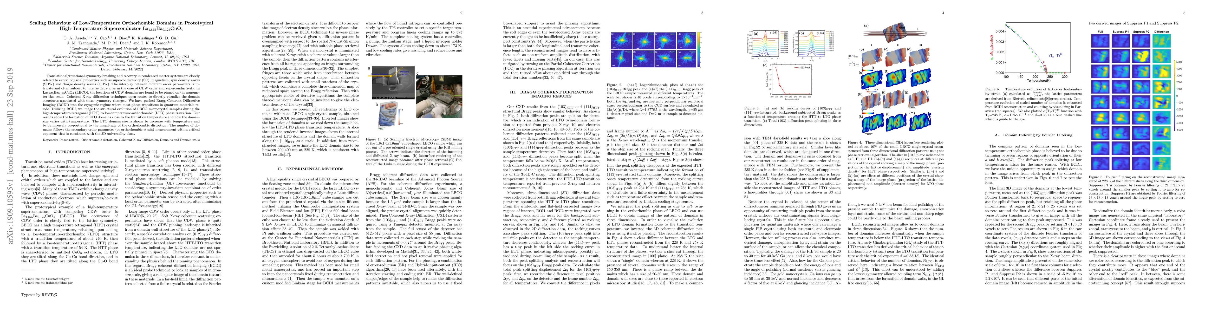 Thumbnail for Scaling Behaviour of Low-Temperature Orthorhombic Domains in
  Prototypical High-Temperature Superconductor
  La$_{1.875}$Ba$_{0.125}$CuO$_{4}$