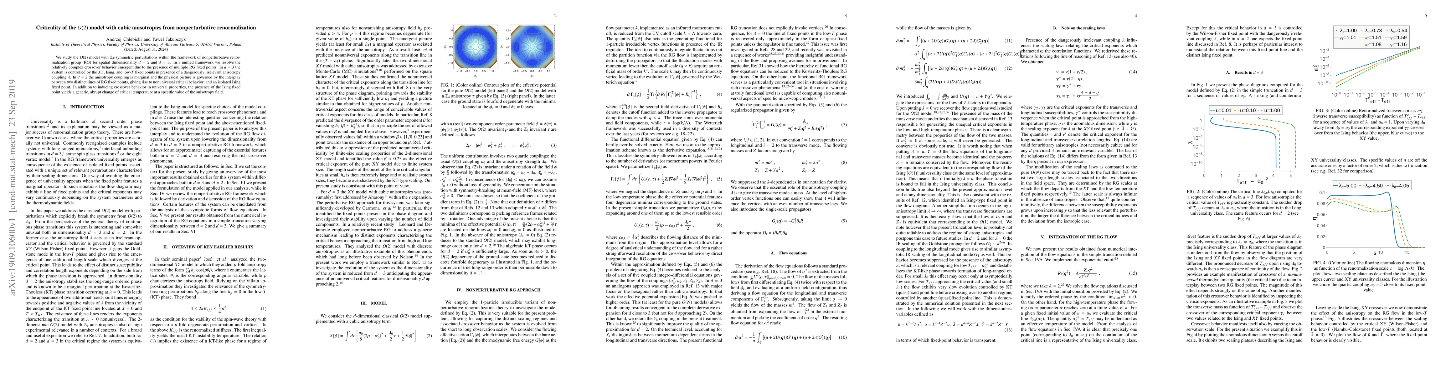 Thumbnail for Criticality of the $O(2)$ model with cubic anisotropies from
  nonperturbative renormalization