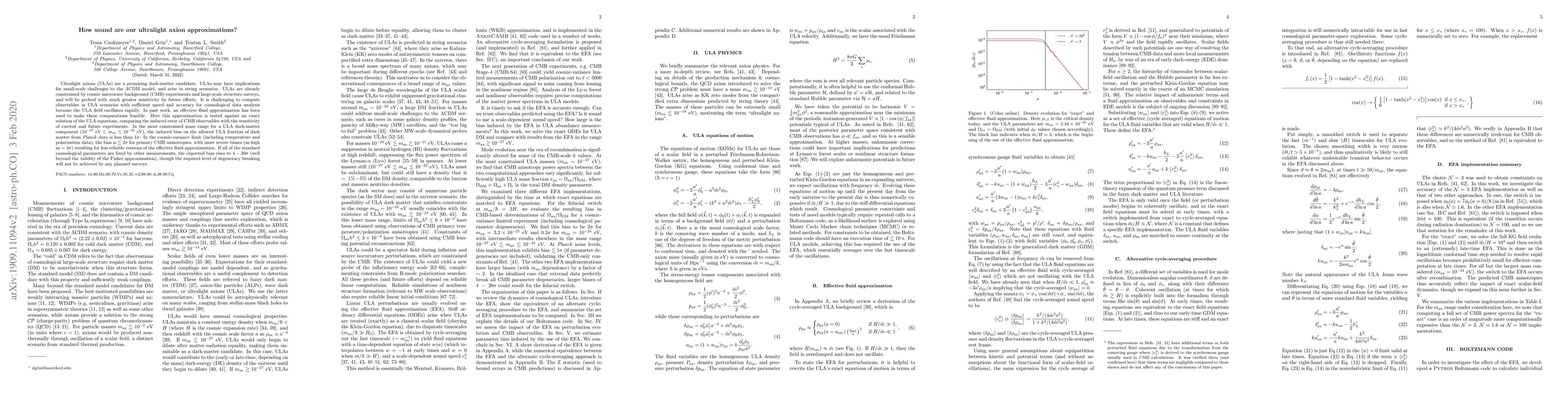 Thumbnail for How sound are our ultra-light axion approximations?