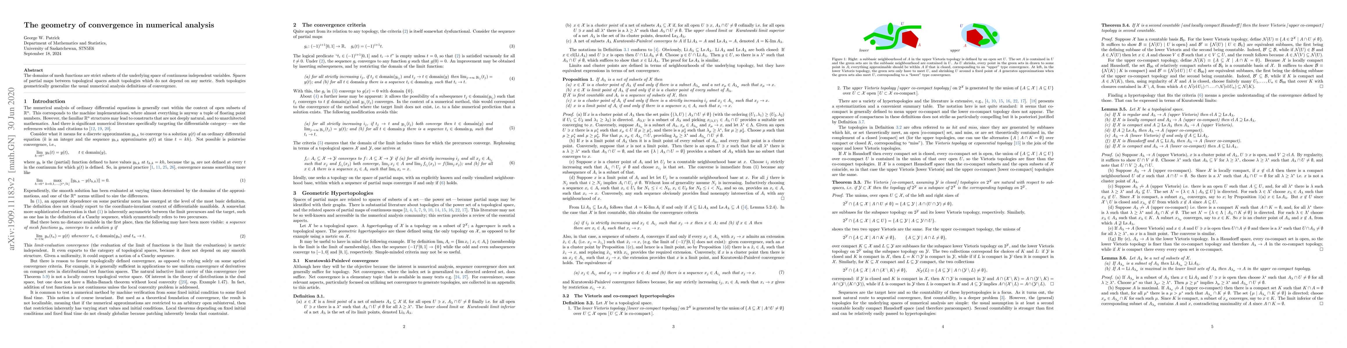 Thumbnail for The geometry of convergence in numerical analysis