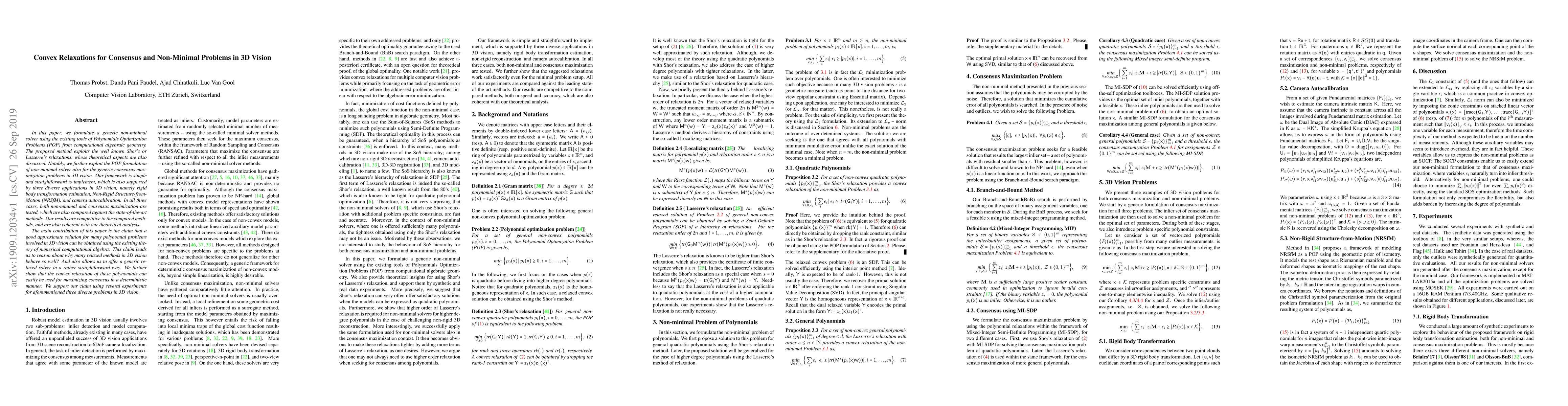 Thumbnail for Convex Relaxations for Consensus and Non-Minimal Problems in 3D Vision