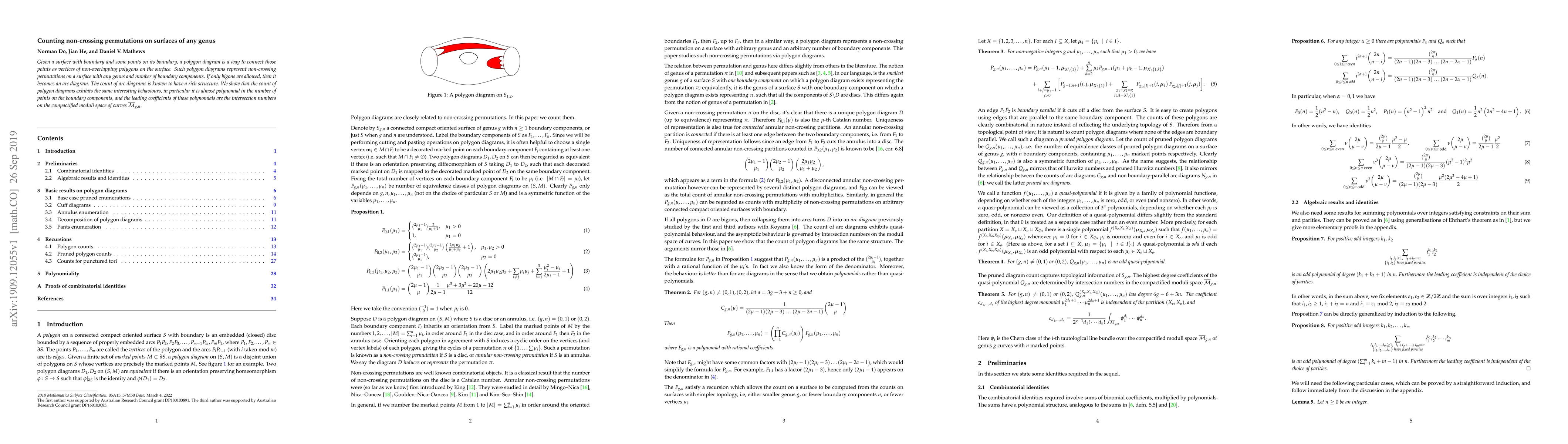 Thumbnail for Counting non-crossing permutations on surfaces of any genus