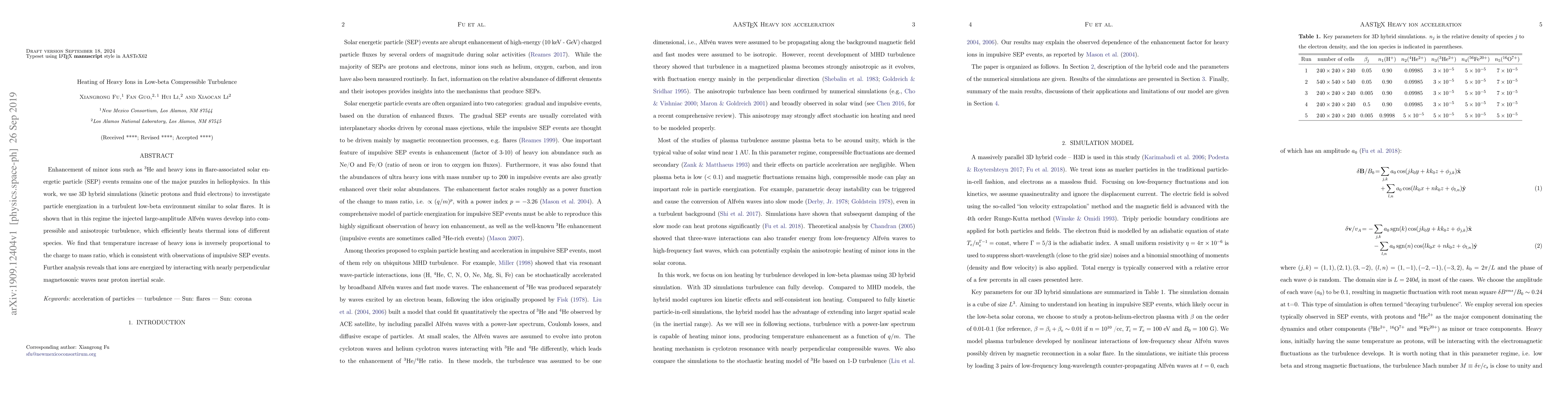 Thumbnail for Heating of Heavy Ions in Low-beta Compressible Turbulence