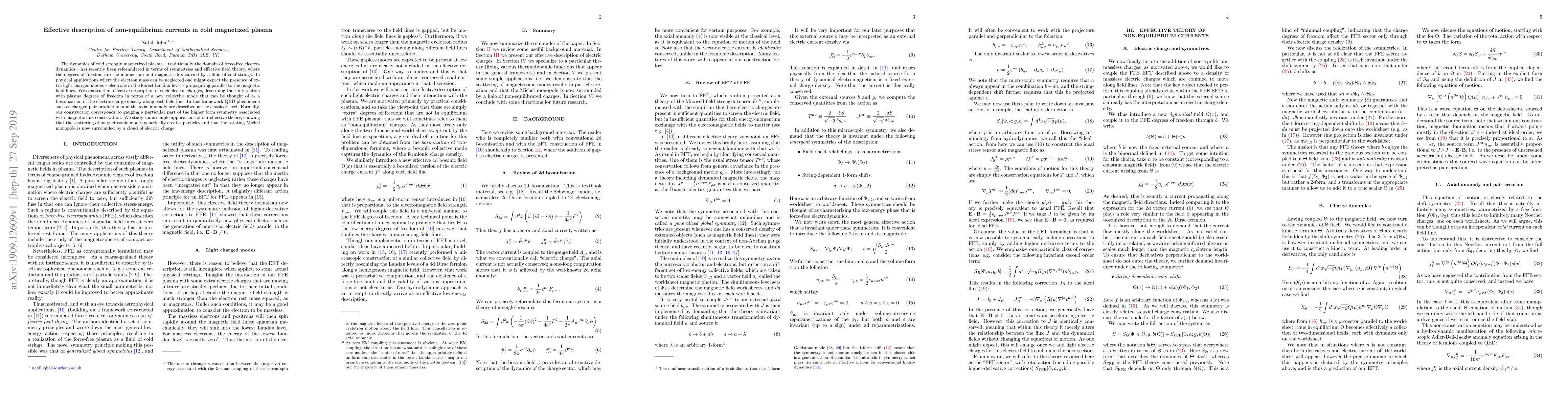 Thumbnail for Effective description of non-equilibrium currents in cold magnetized
  plasma