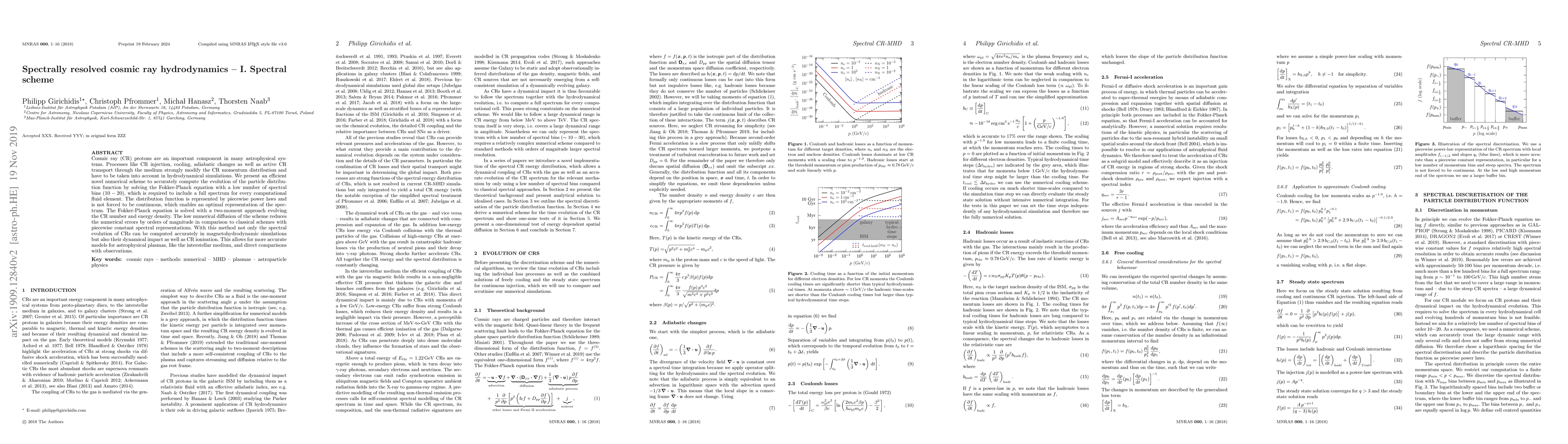 Thumbnail for Spectrally resolved cosmic ray hydrodynamics -- I. Spectral scheme