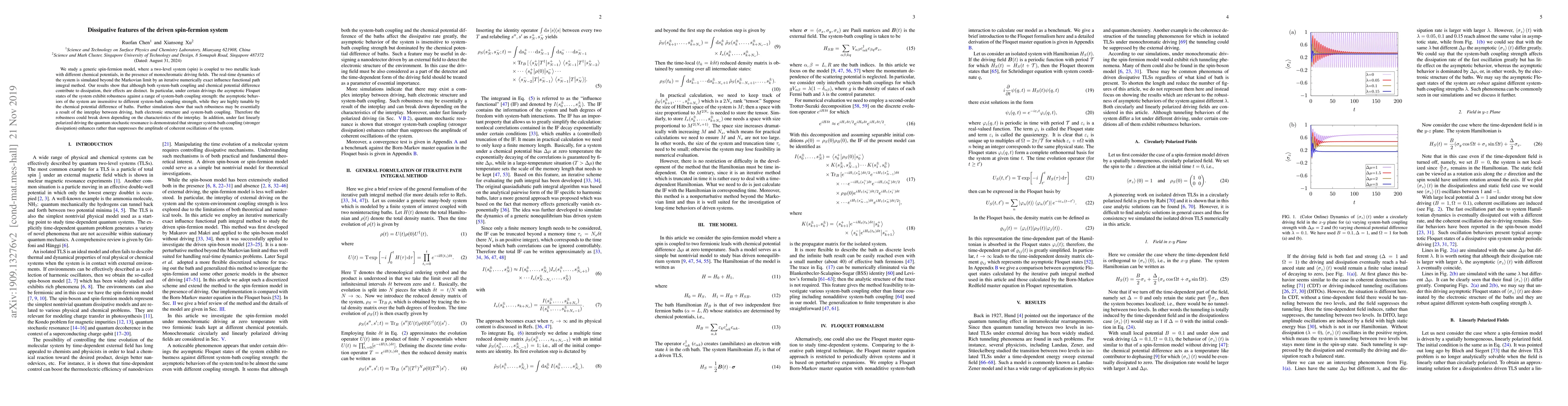 Thumbnail for Dissipative features of the driven spin-fermion system