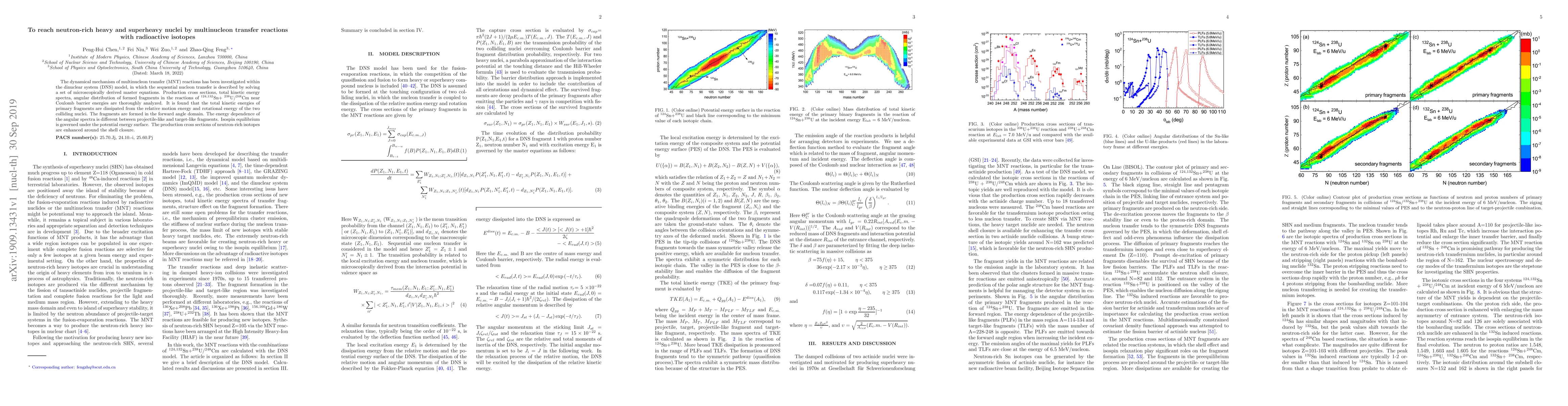 Thumbnail for To reach neutron-rich heavy and superheavy nuclei by multinucleon
  transfer reactions with radioactive isotopes