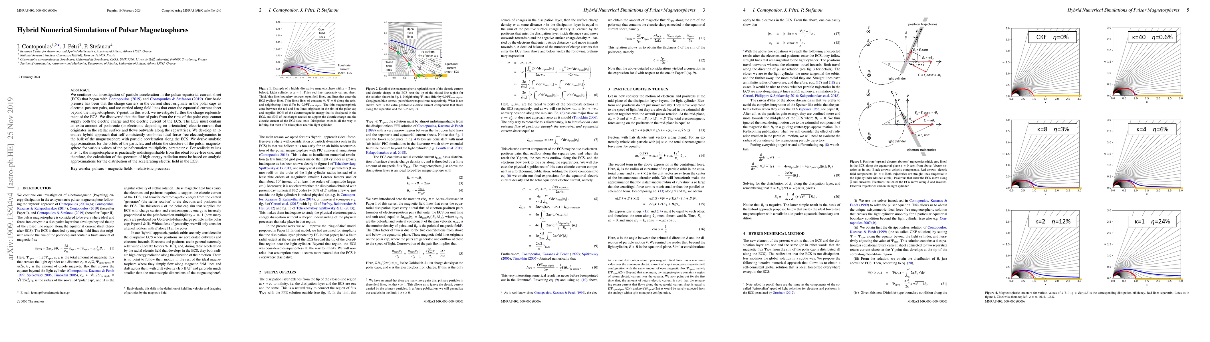 Thumbnail for Hybrid Numerical Simulations of Pulsar Magnetospheres