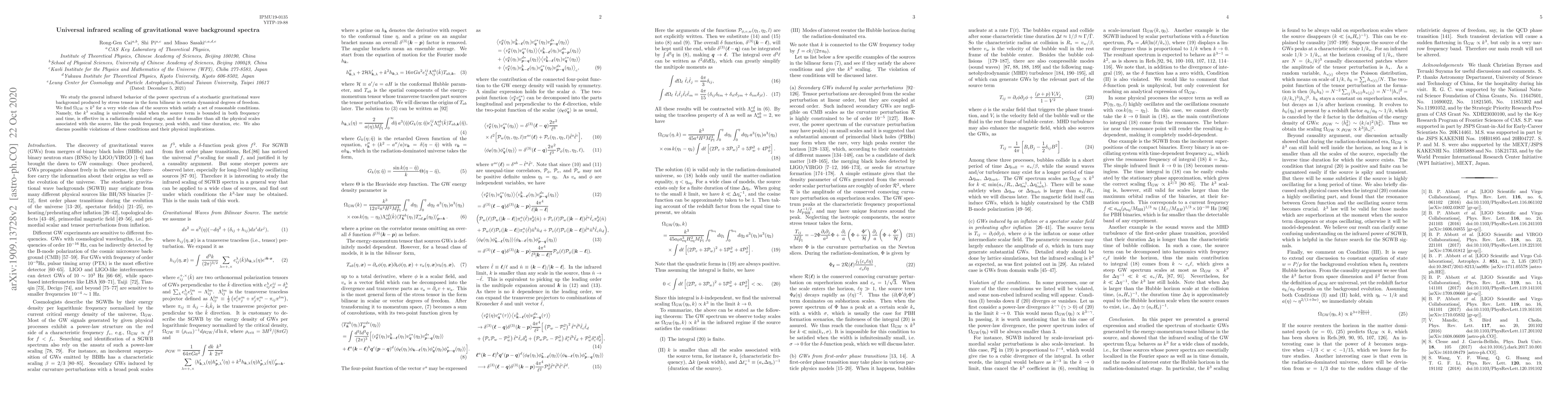 Thumbnail for Universal infrared scaling of gravitational wave background spectra