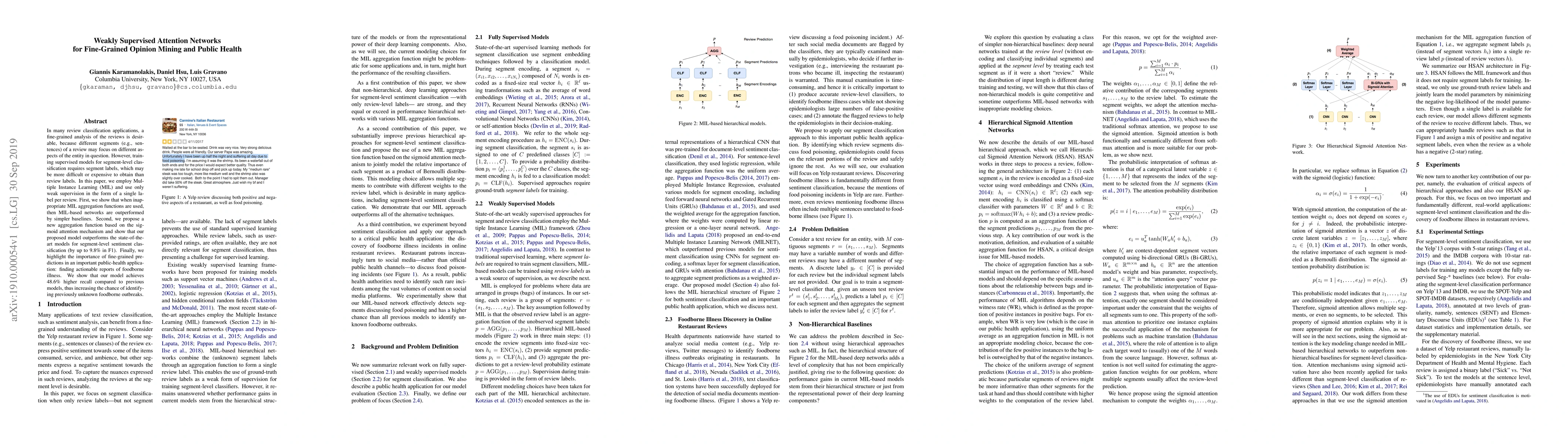 Thumbnail for Weakly Supervised Attention Networks for Fine-Grained Opinion Mining and
  Public Health