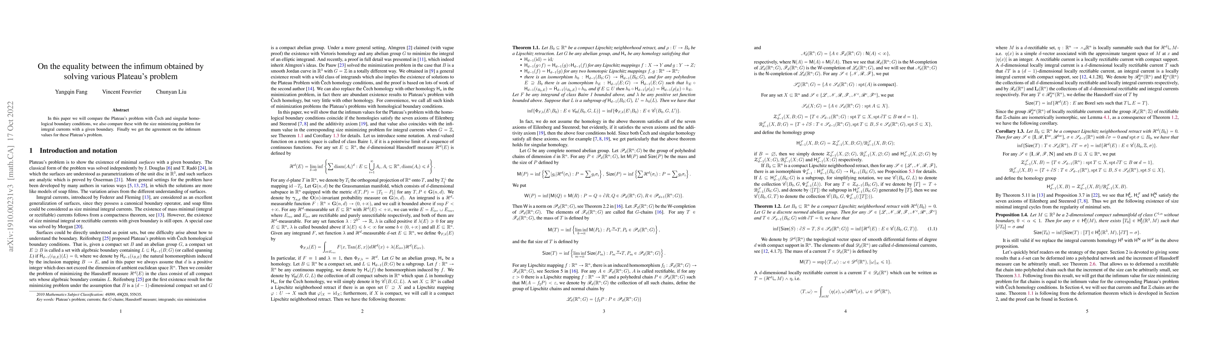 Thumbnail for On the equality between the infimum obtained by solving various
  Plateau's problem