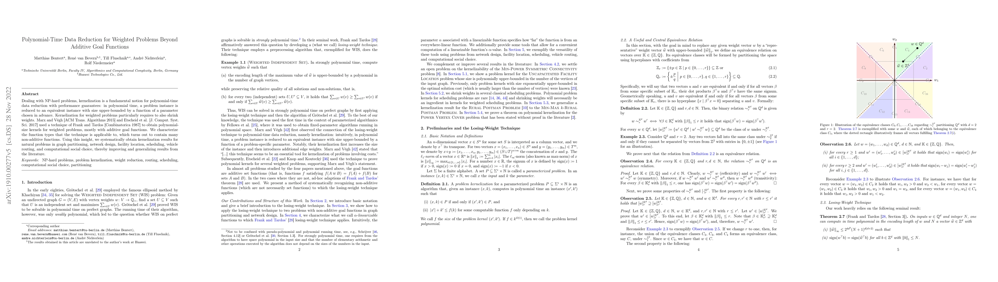 Thumbnail for Polynomial-Time Data Reduction for Weighted Problems Beyond Additive
  Goal Functions
