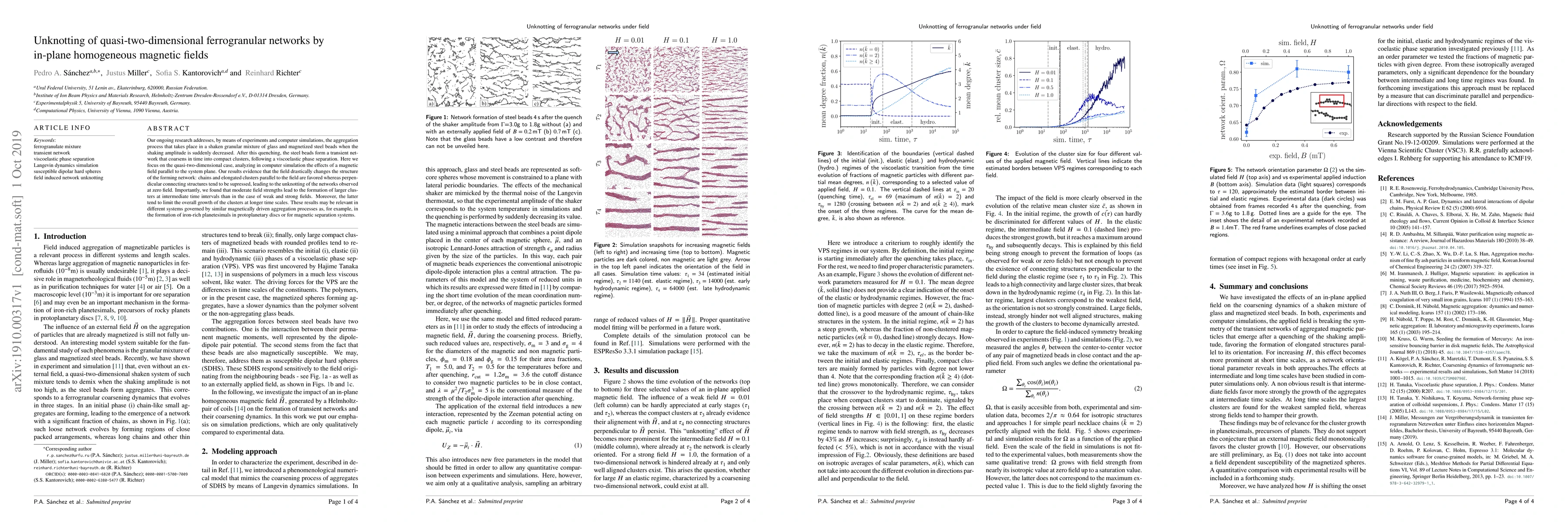 Thumbnail for Unknotting of quasi-two-dimensional ferrogranular networks by in-plane
  homogeneous magnetic fields