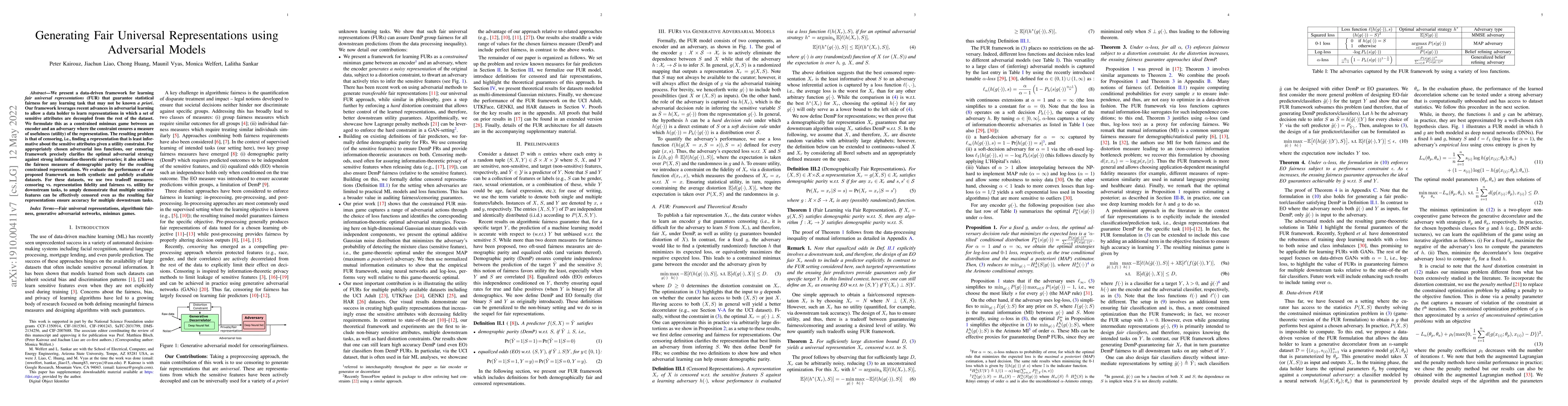 Thumbnail for Generating Fair Universal Representations using Adversarial Models