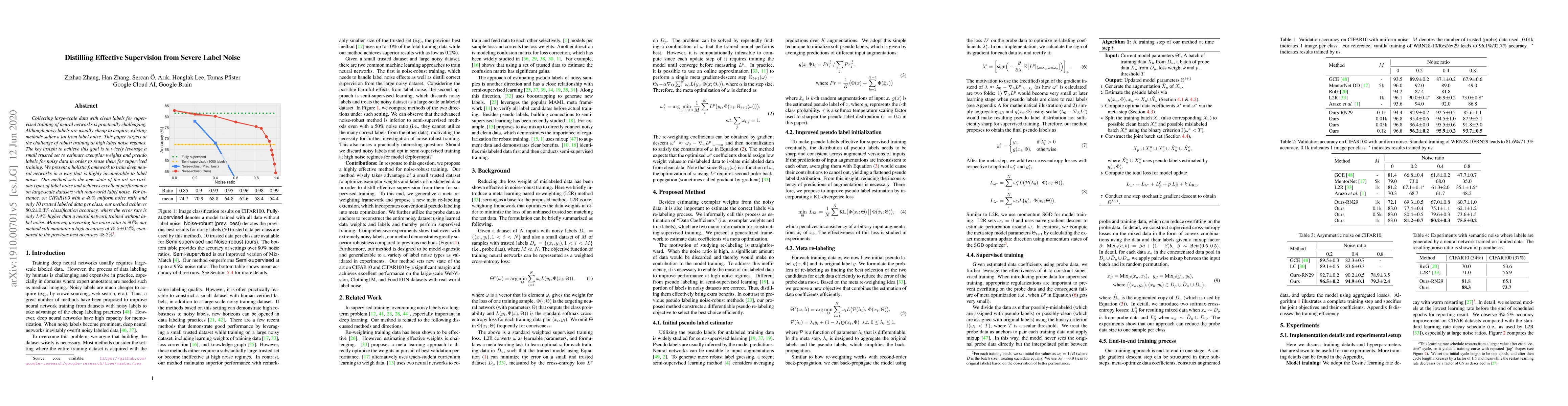 Thumbnail for Distilling Effective Supervision from Severe Label Noise