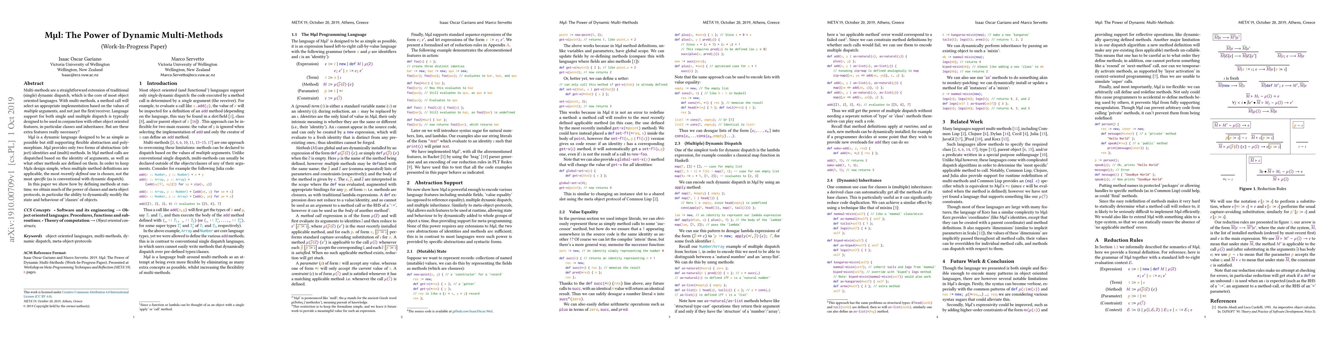 Thumbnail for M{\mu}l: The Power of Dynamic Multi-Methods