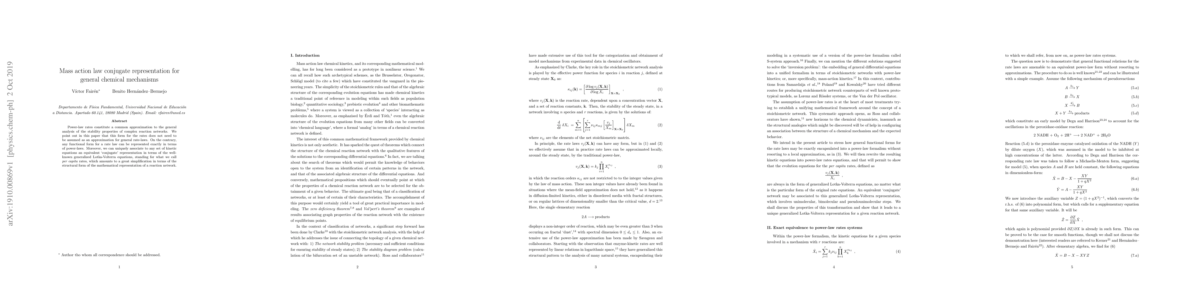 Thumbnail for Mass Action Law Conjugate Representation for General Chemical Mechanisms