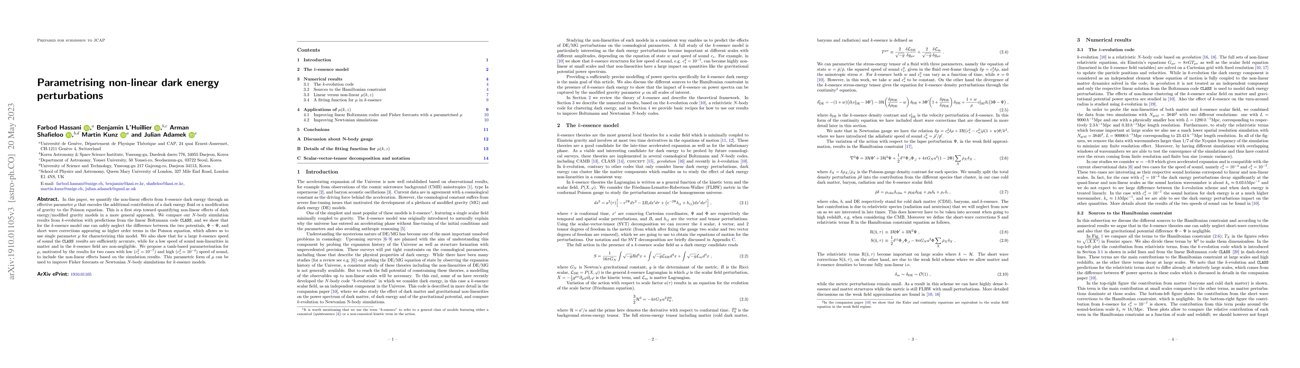 Thumbnail for Parametrising non-linear dark energy perturbations