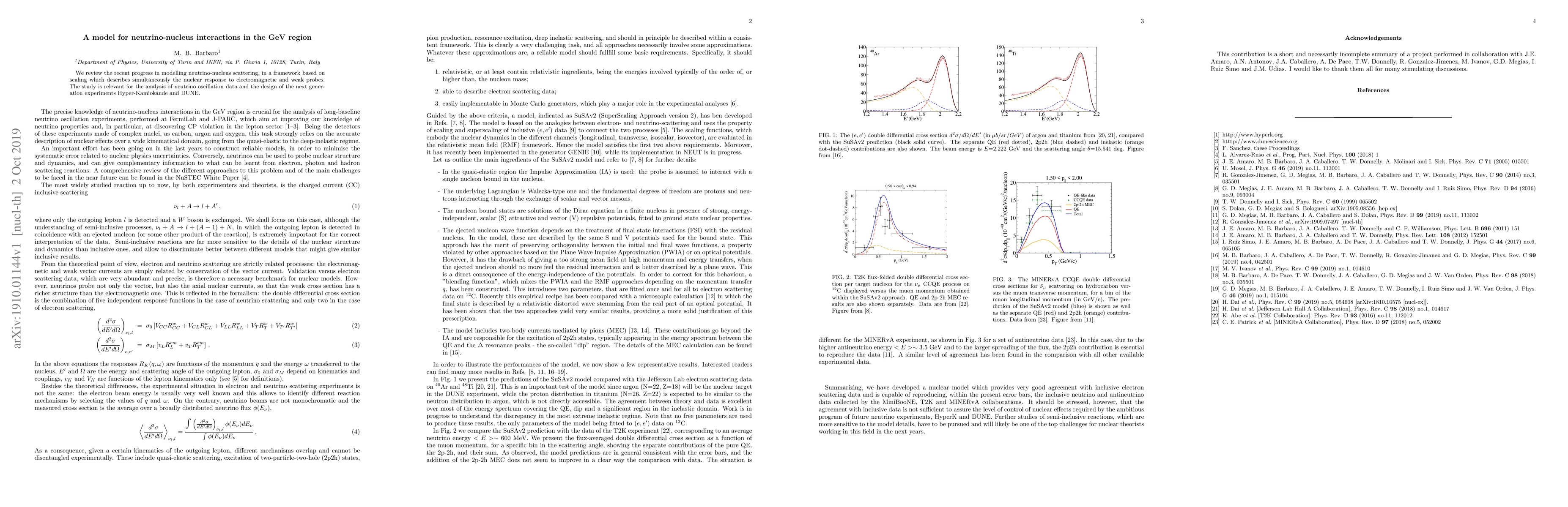 Thumbnail for A model for neutrino-nucleus interactions in the GeV region