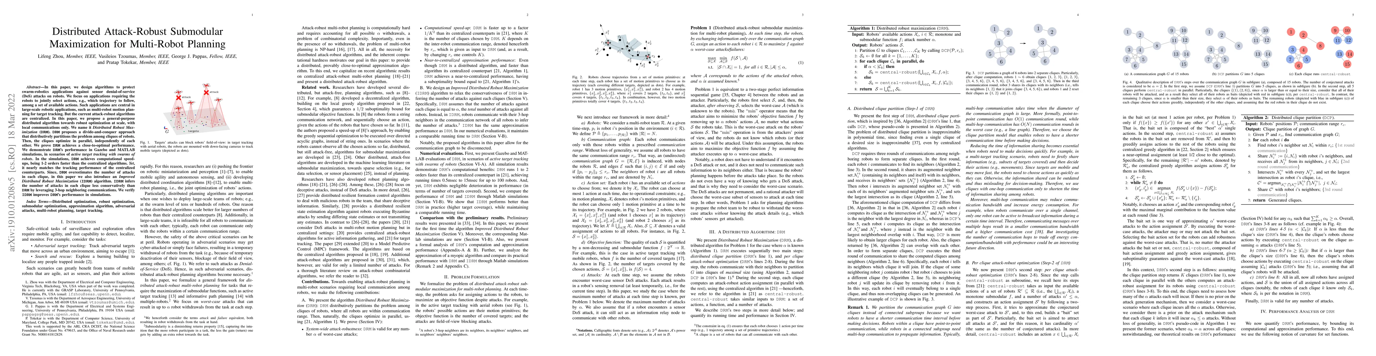 Thumbnail for Distributed Attack-Robust Submodular Maximization for Multi-Robot
  Planning