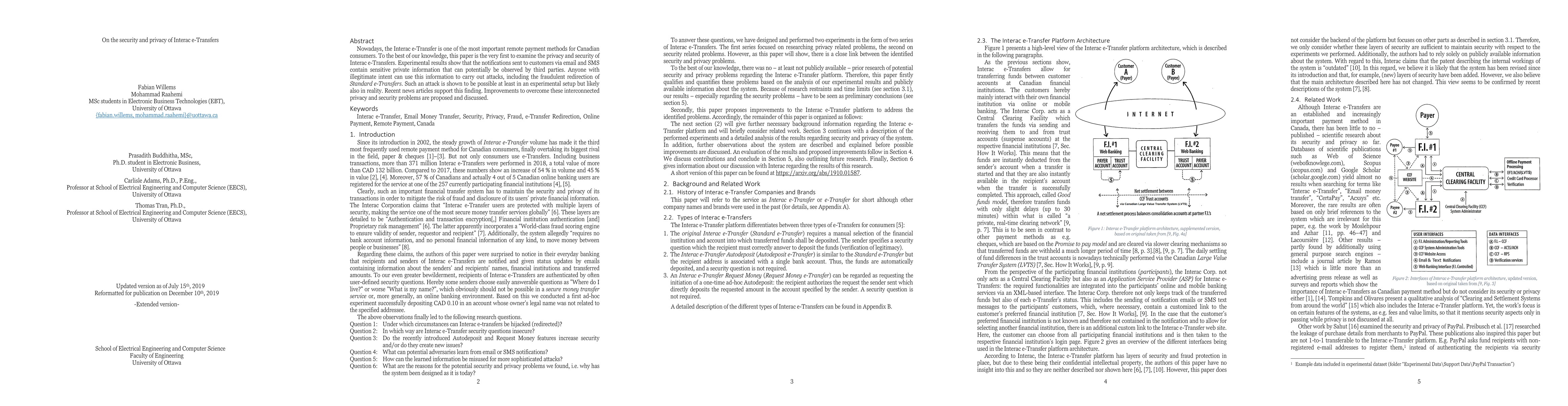 Thumbnail for On the security and privacy of Interac e-Transfers