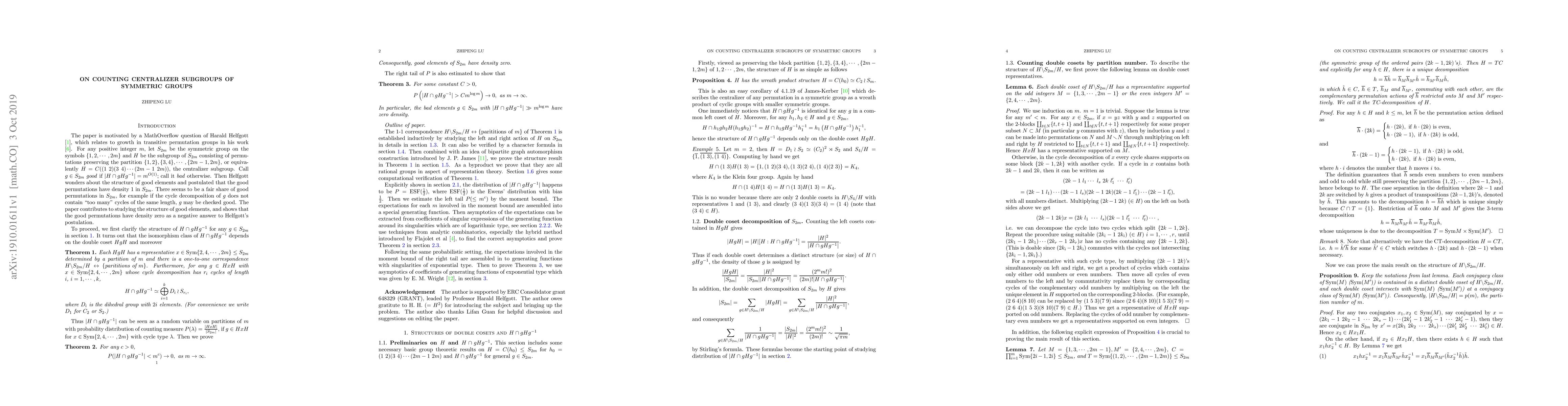 Thumbnail for On counting centralizer subgroups of symmetric groups