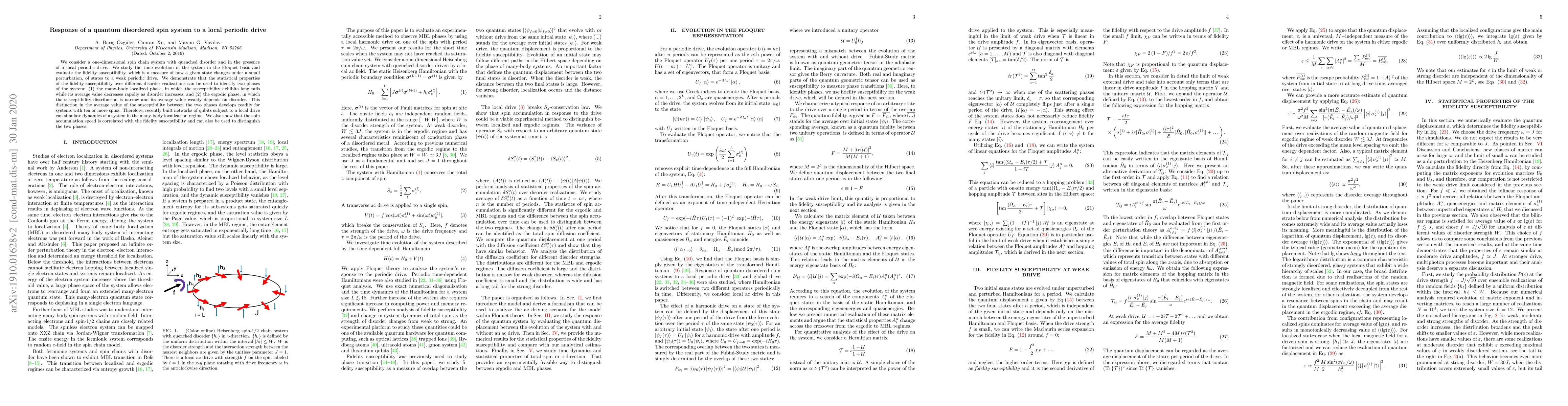 Thumbnail for Response of a quantum disordered spin system to a local periodic drive