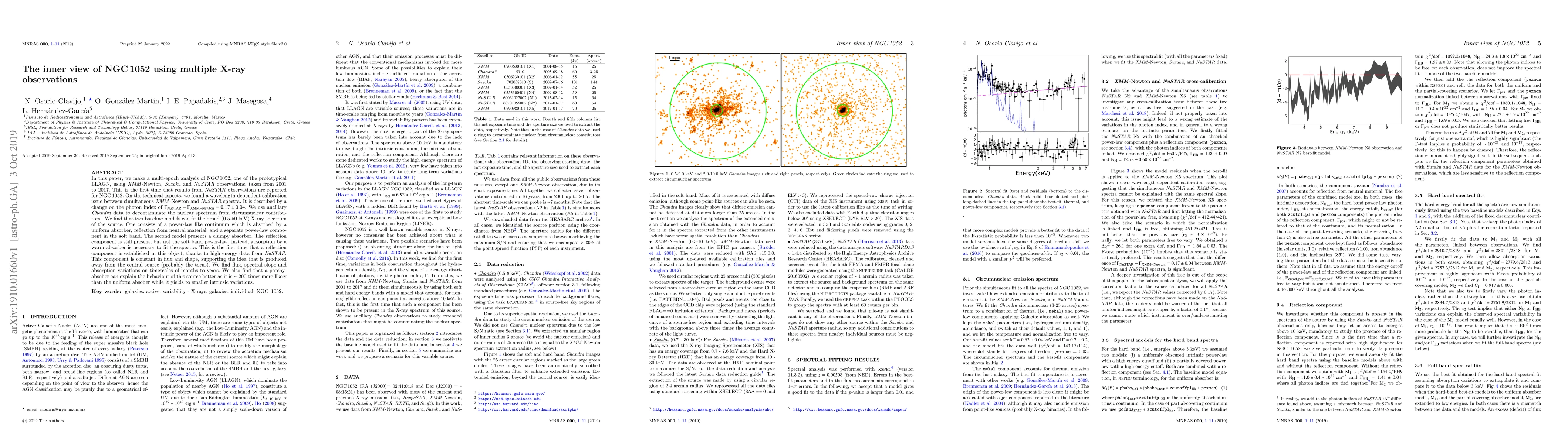 Thumbnail for The inner view of NGC 1052 using multiple X-ray observations