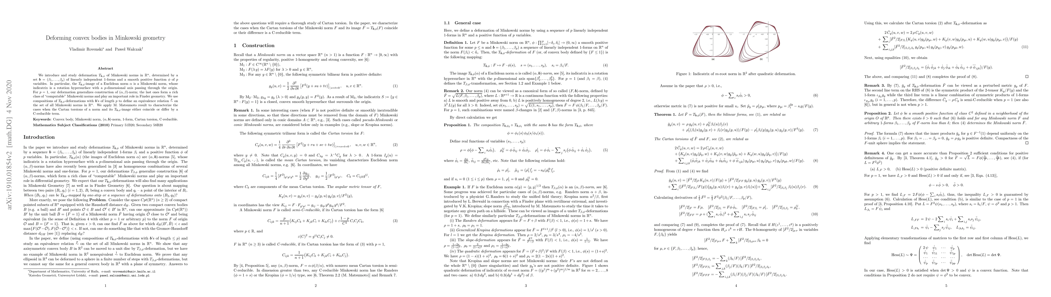 Thumbnail for Deforming convex bodies in Minkowski geometry