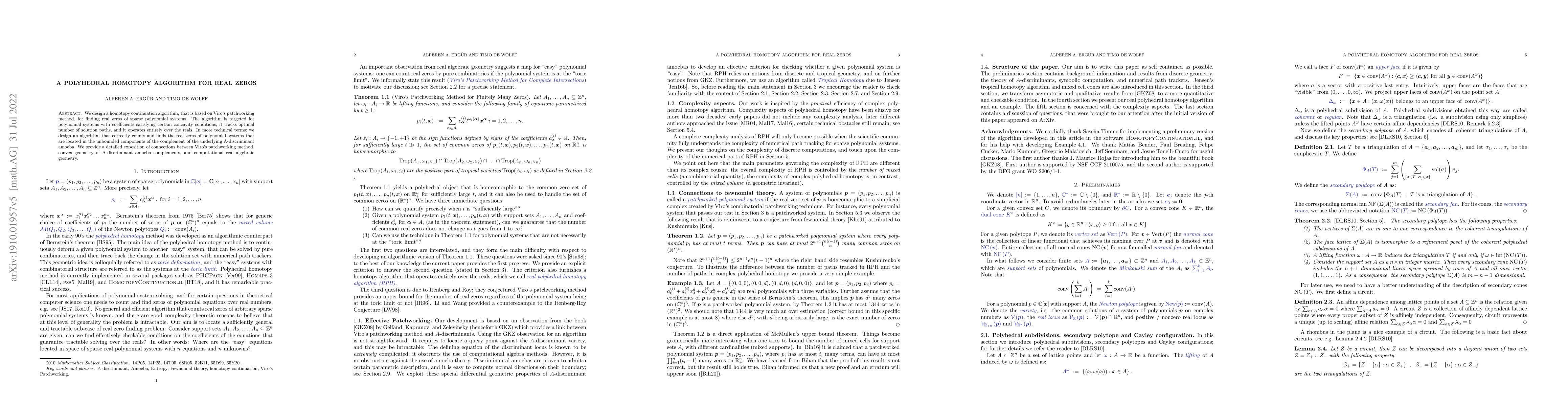 Thumbnail for A Polyhedral Homotopy Algorithm For Real Zeros