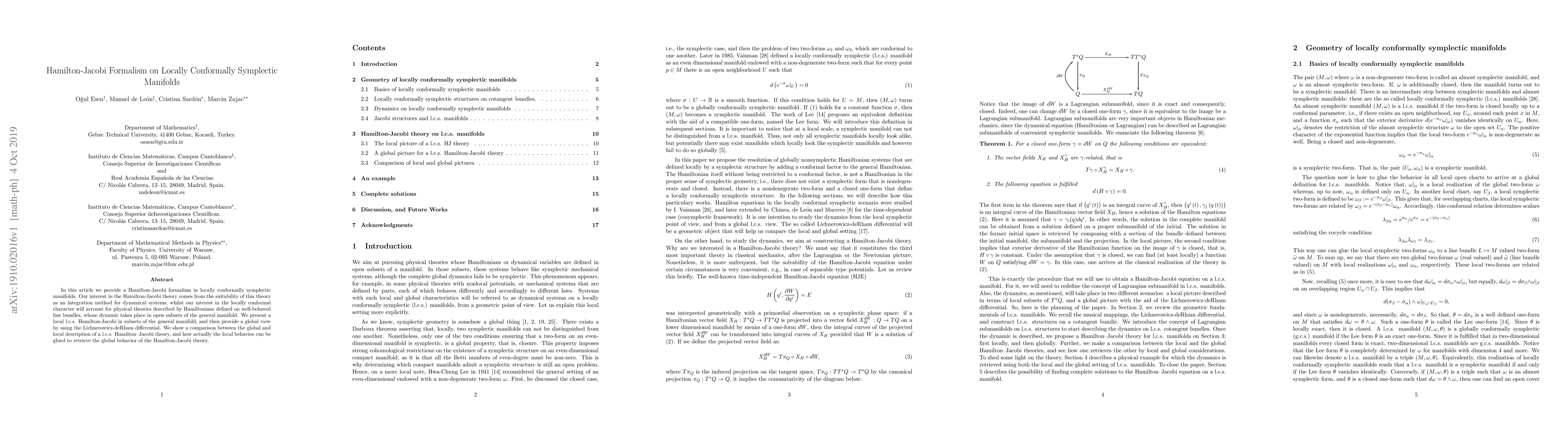 Thumbnail for Hamilton-Jacobi Formalism on Locally Conformally Symplectic Manifolds