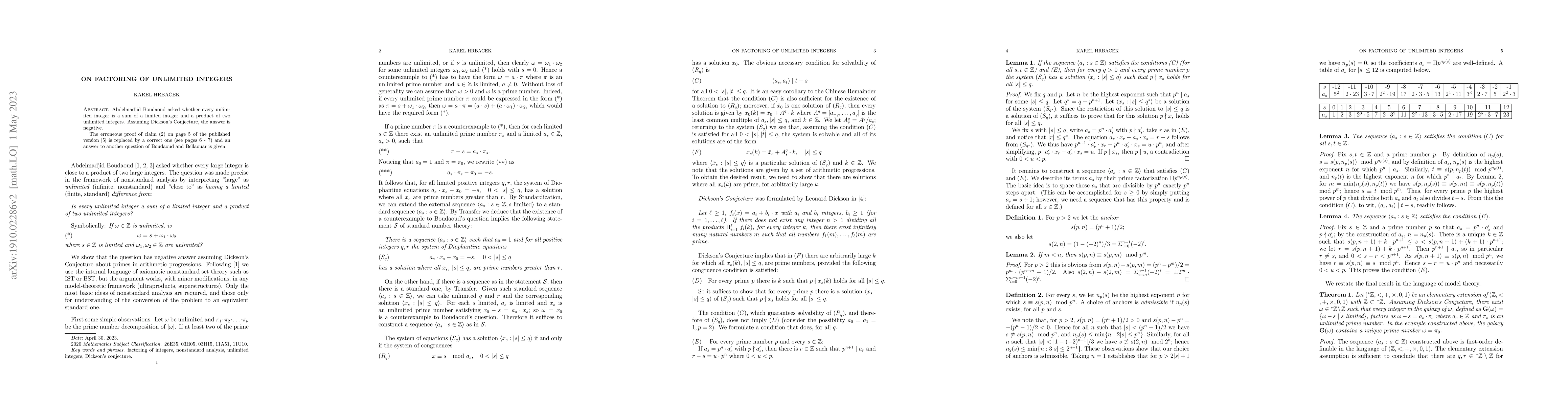 Thumbnail for On factoring of unlimited integers