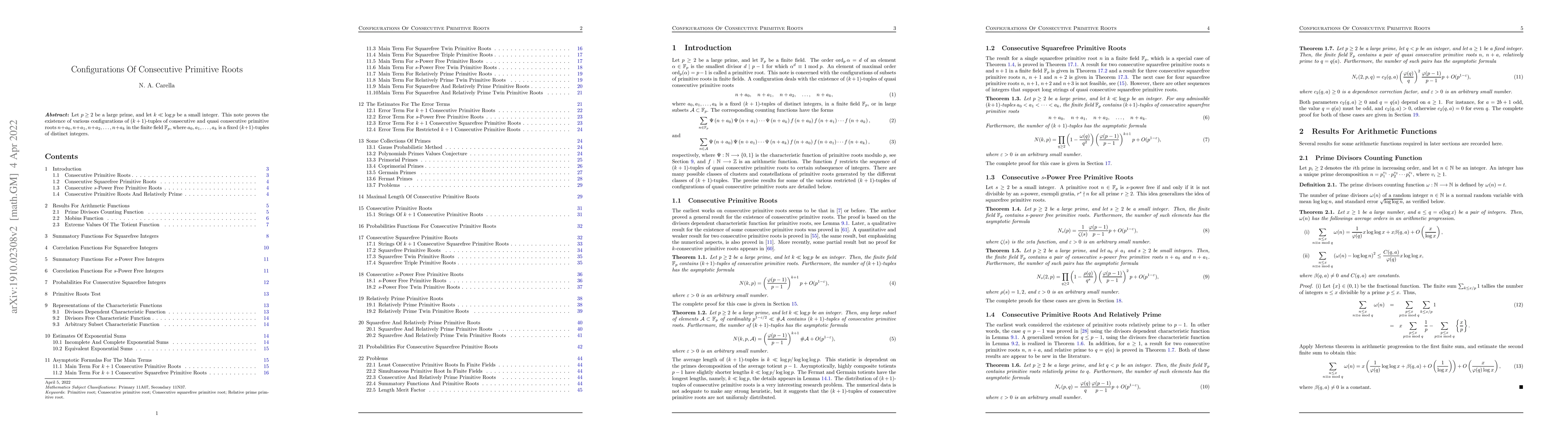 Thumbnail for Configurations Of Consecutive Primitive Roots