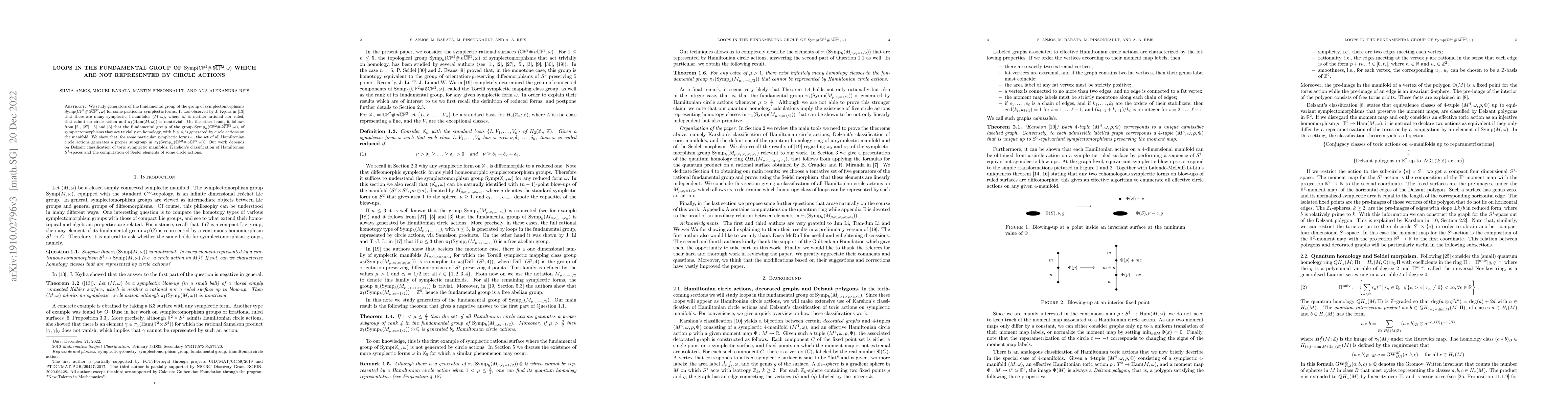 Thumbnail for Loops in the fundamental group of $\mathrm{Symp} (\mathbb C\mathbb
  P^2\#\,5\overline{ \mathbb C\mathbb P}\,\!^2)$ which are not represented by
  circle actions