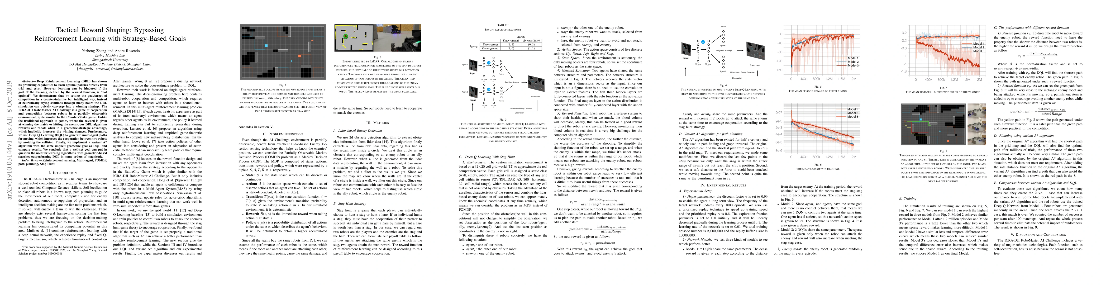 Thumbnail for Tactical Reward Shaping: Bypassing Reinforcement Learning with
  Strategy-Based Goals