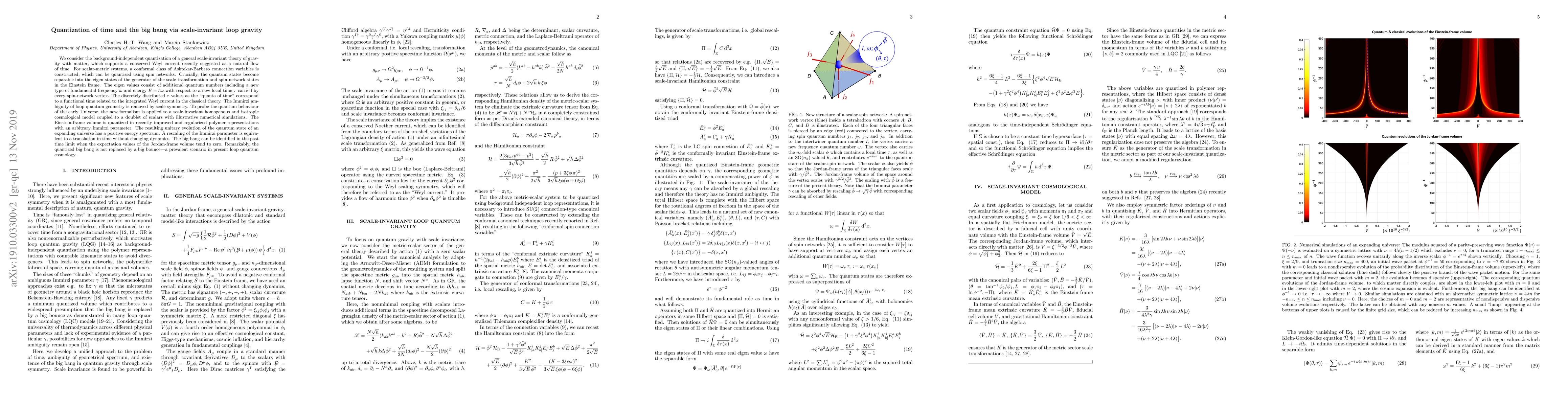 Thumbnail for Quantization of time and the big bang via scale-invariant loop gravity