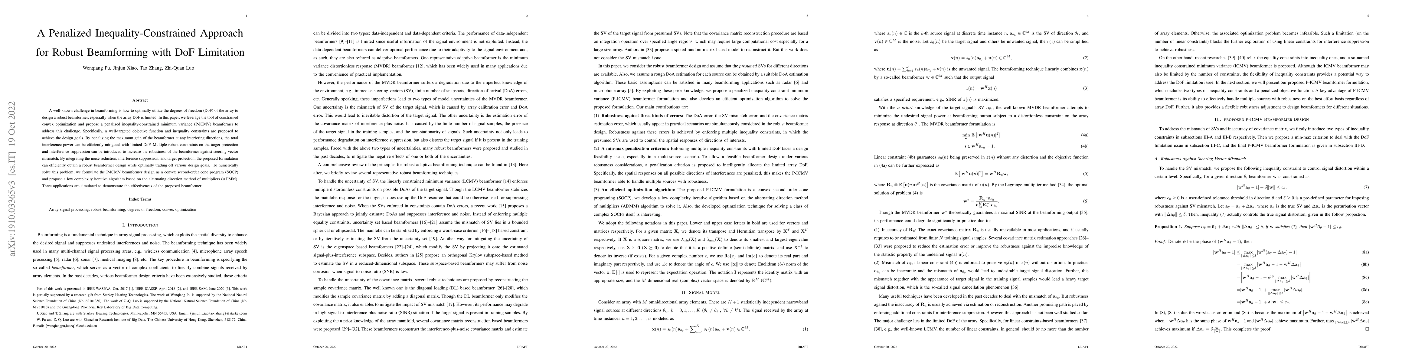 Thumbnail for A Penalized Inequality-Constrained Approach for Robust Beamforming with
  DoF Limitation