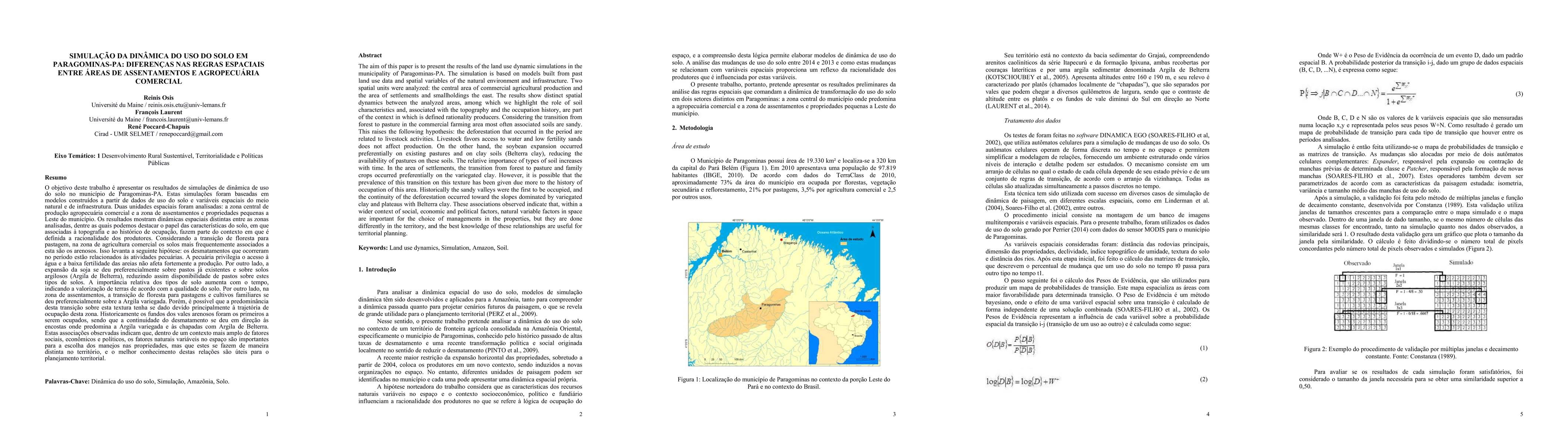 Thumbnail for Simulation of land use dynamics in Paragominas-PA: differences in
  spatial rules between smallholdings and agribusiness areas